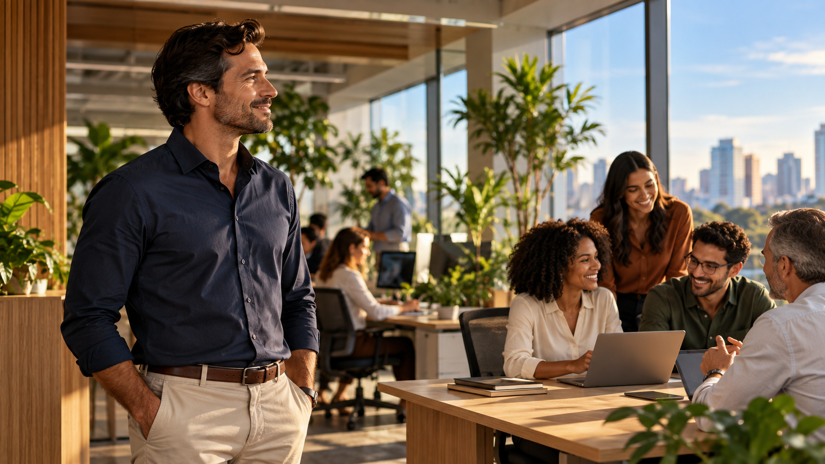 Liderança e Colaboração no Escritório
